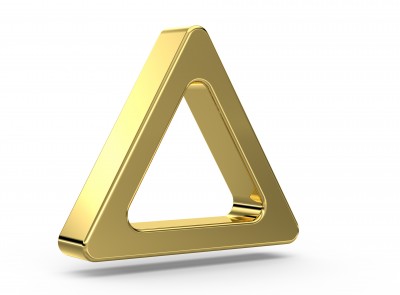 Портал "12.12" Ключ - золотой треугольник Metallic-Gold-Triangle